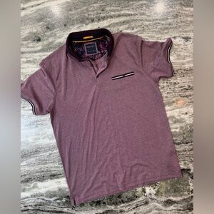 Men’s collared short sleeve polo shirt size large